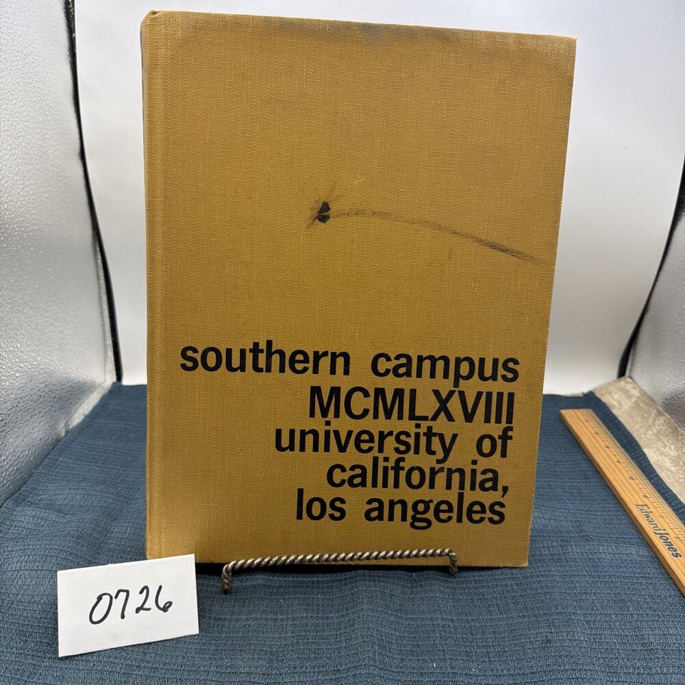 UCLA 1968 College Yearbook Southern Campus V. 49 John Wooden Kareem Abdul Jabbar